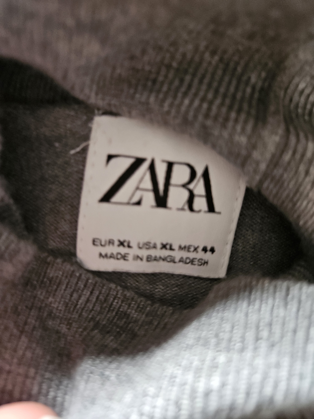 Men's Gray Turtleneck Sweater - Picture 2 of 8